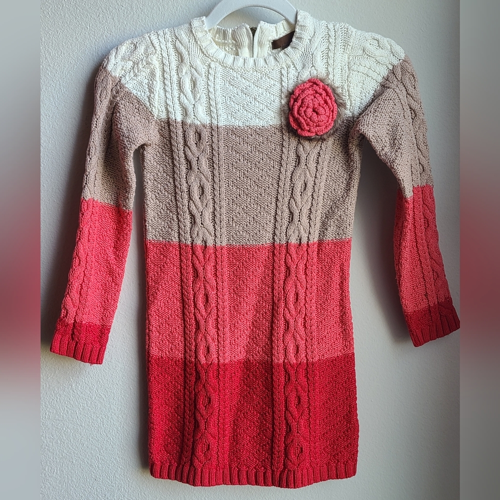 Pink Ombré Sweater, Sz 6x